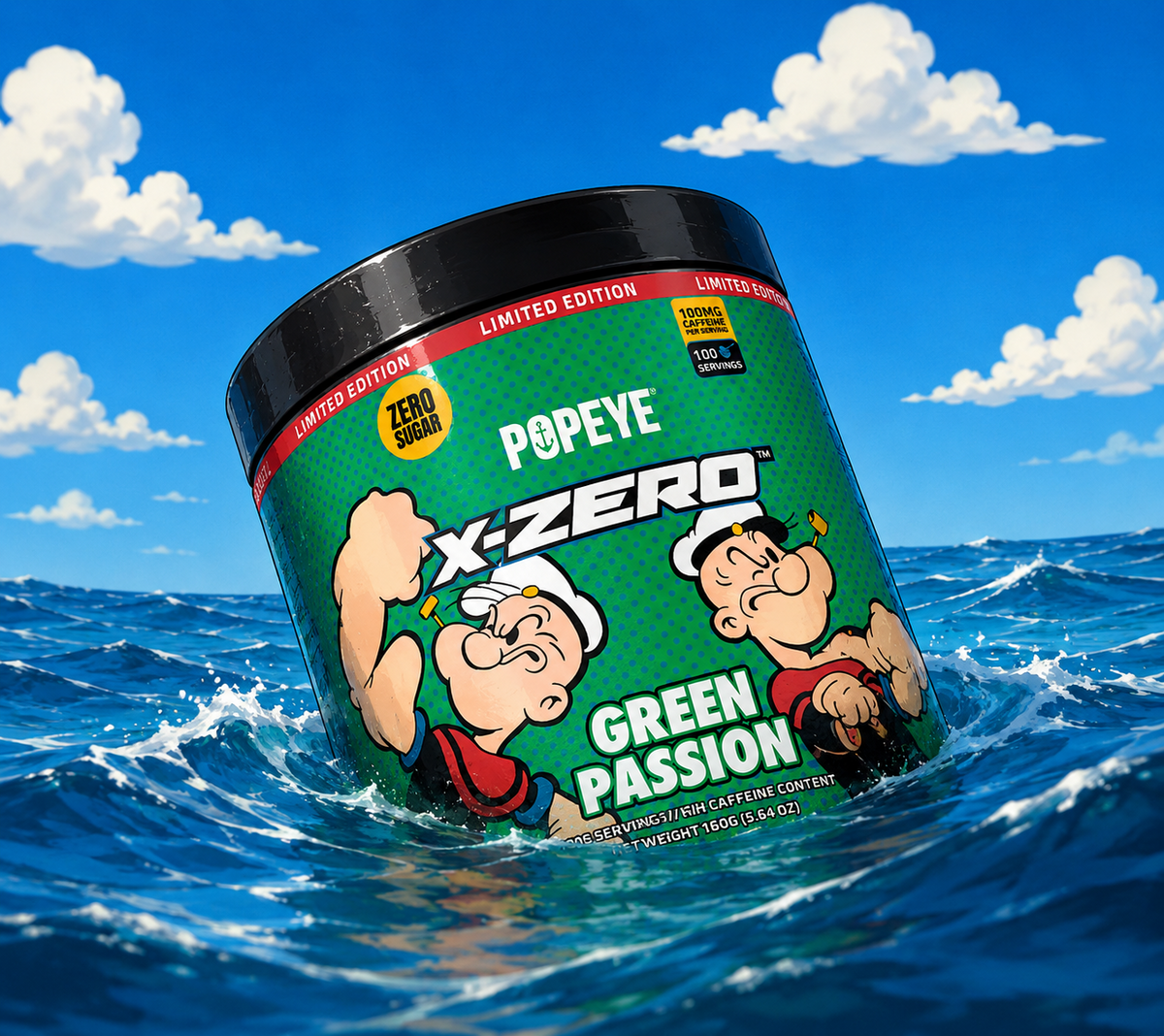 X-Zero Popeye® Green Passion (100 Portioner)