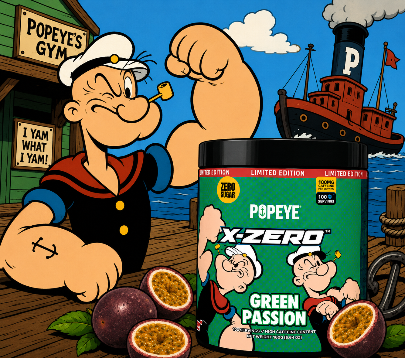 X-Zero Popeye® Green Passion (100 Portioner)
