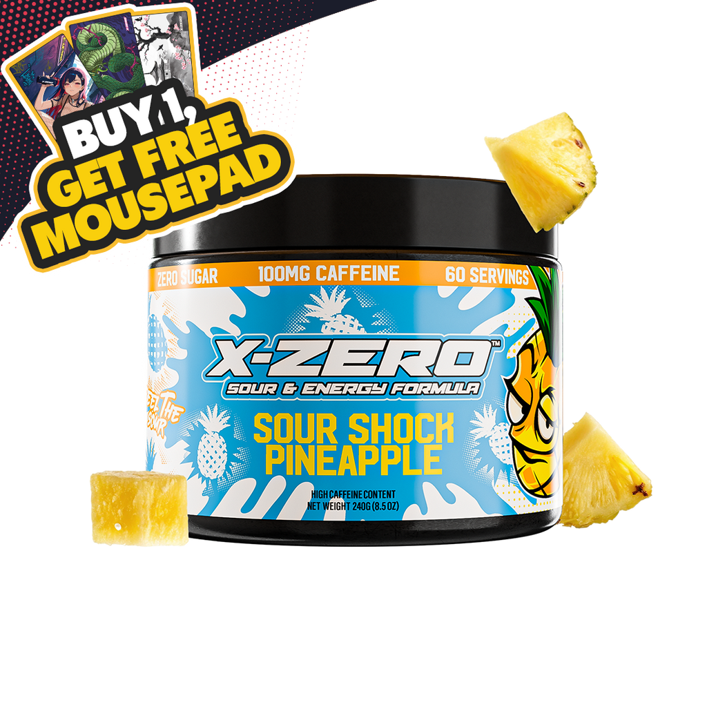X-Zero Sour Shock Pineapple (240g / 60 Servings)
