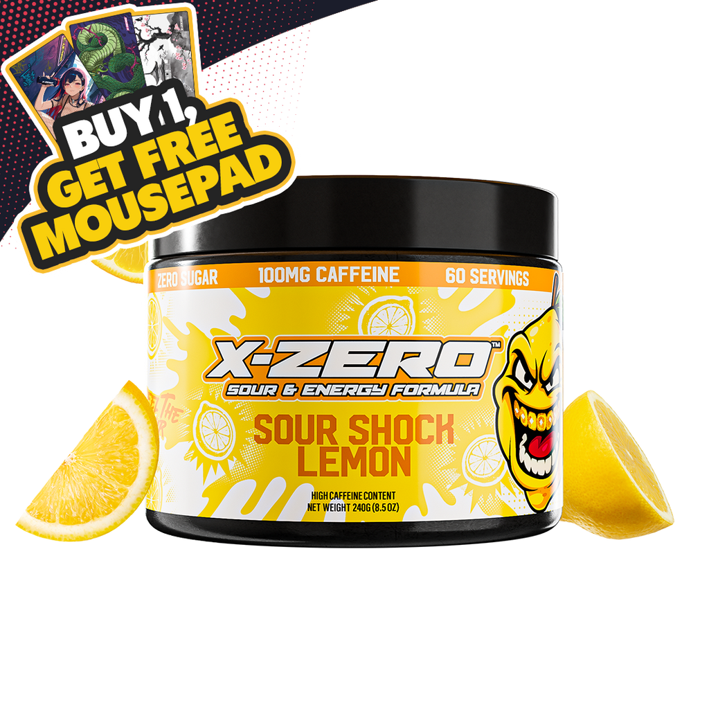 X-Zero Sour Shock Lemon (240g / 60 Servings)