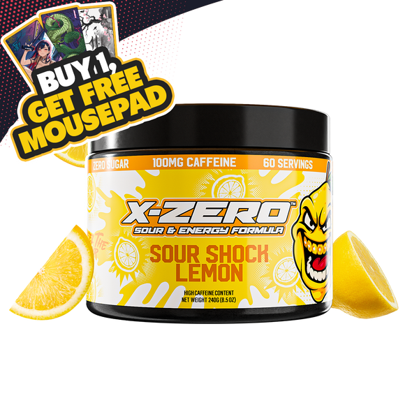 X-Zero Sour Shock Lemon (240g / 60 Servings)