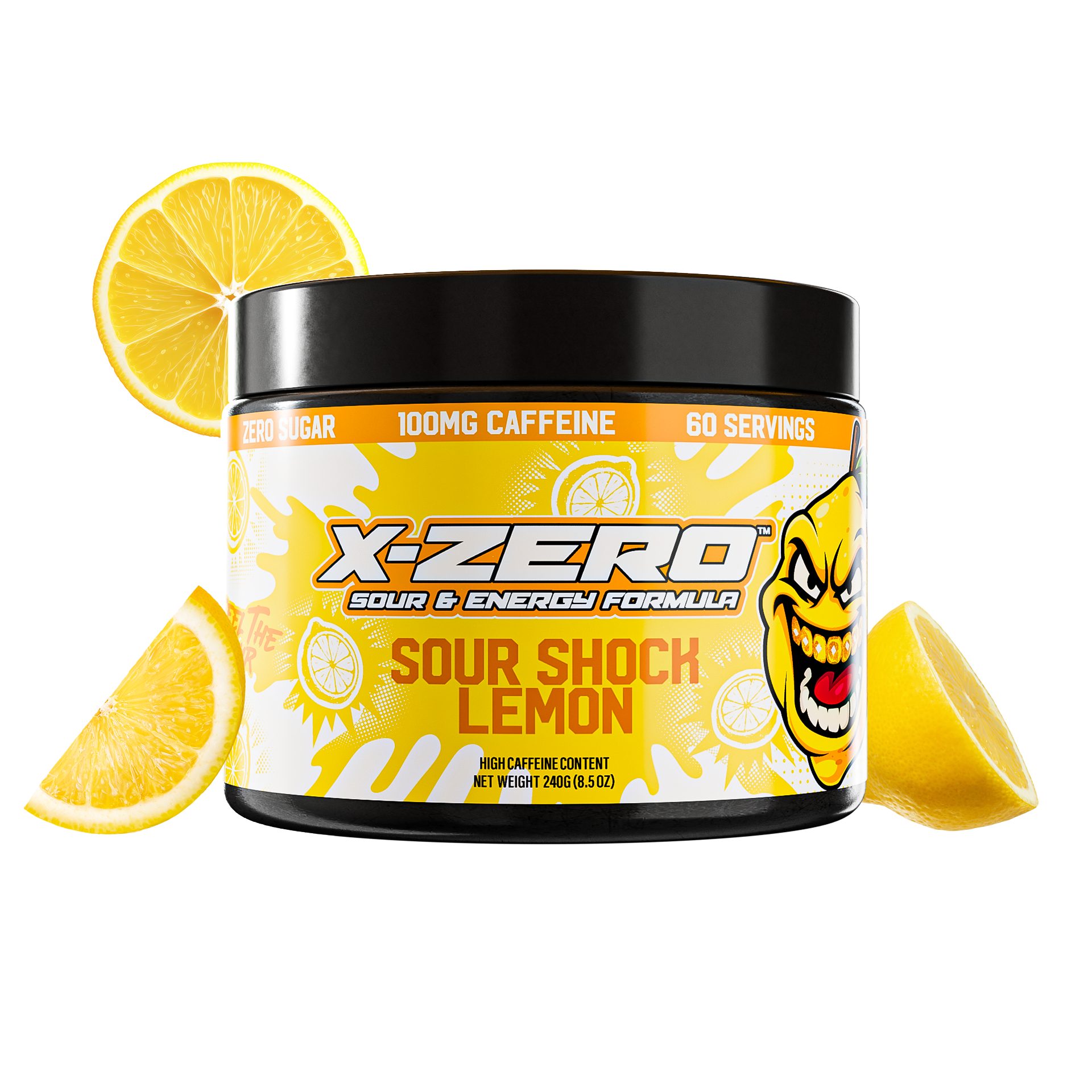 X-Zero Sour Shock Lemon (240g / 60 Servings)