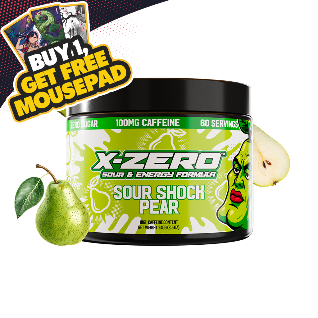 X-Zero Sour Shock Pear (240g / 60 Servings)