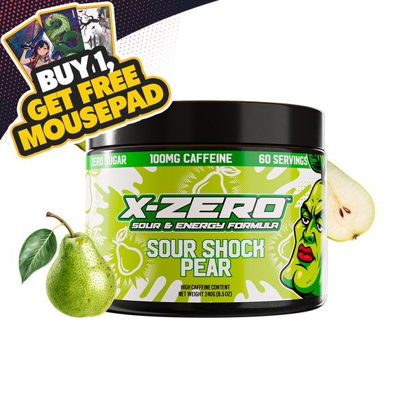 X-Zero Sour Shock Pear (240g / 60 Servings)
