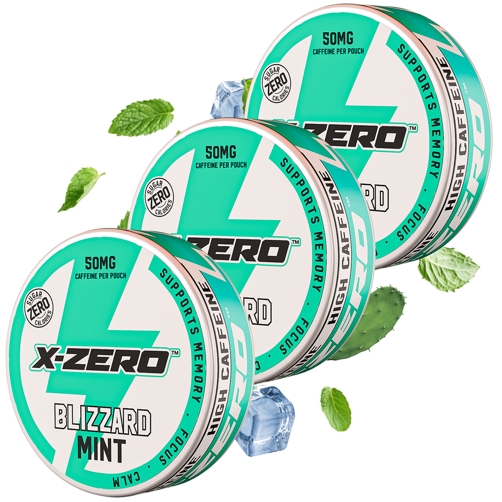 Blizzard Mint Energy Pouches (3 Pack / 60 Pouches)