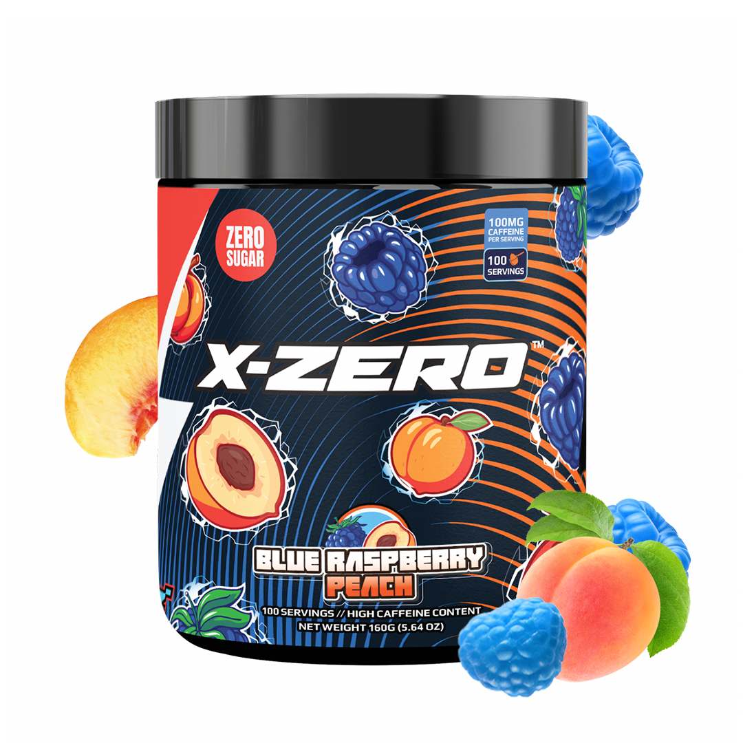 X-Zero Blue Raspberry Peach (160g / 100 Servings)