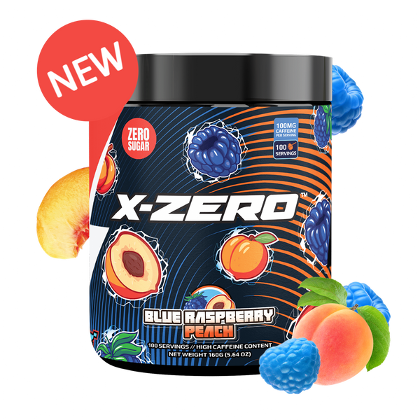 X-Zero Blue Raspberry Peach (160g / 100 Servings)