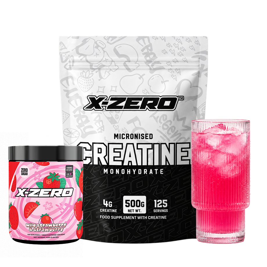 X-Zero Wild Strawberry & Strawberry + Creatine Bundle