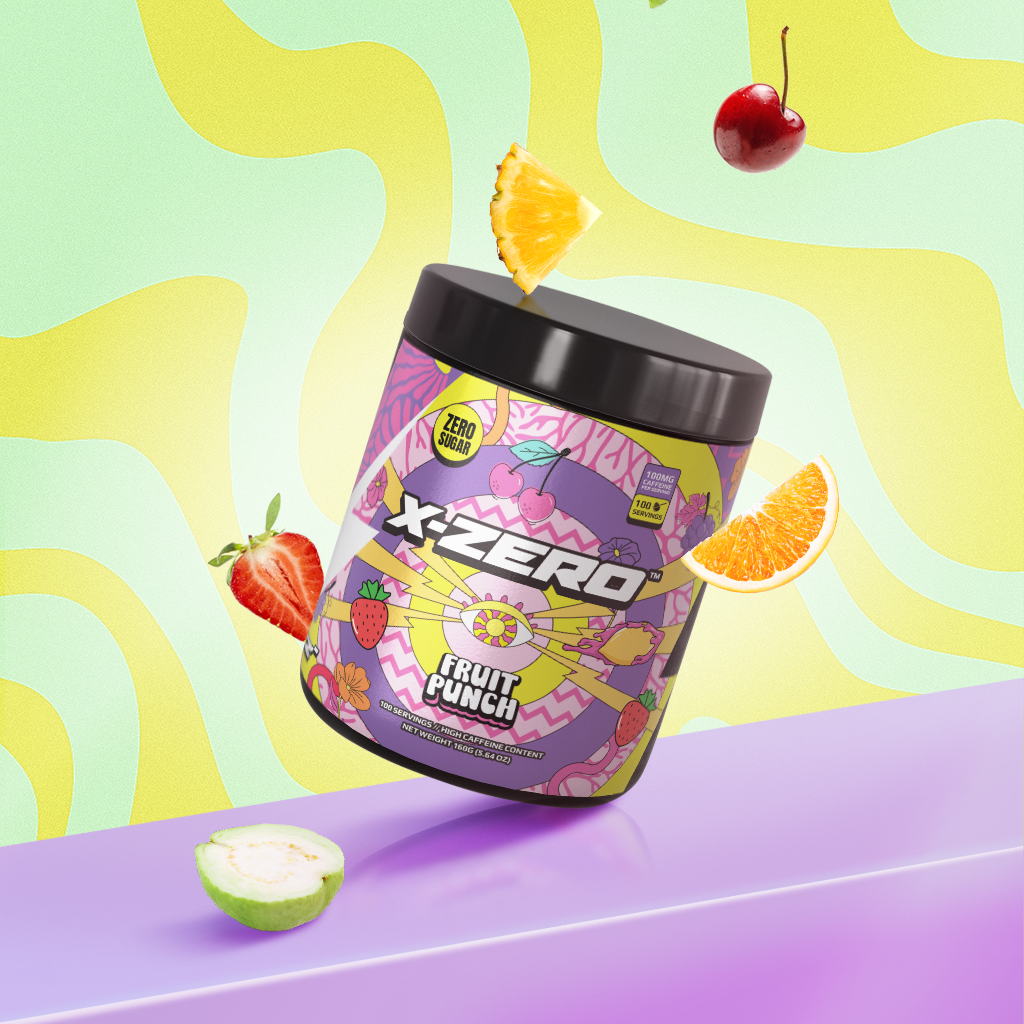 葡萄 X-Zero Fruit Punch (160g / 100 Servings) – X-Zero Energy