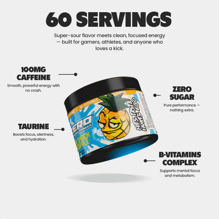 X-Zero Sour Shock Pear (240g / 60 Servings)