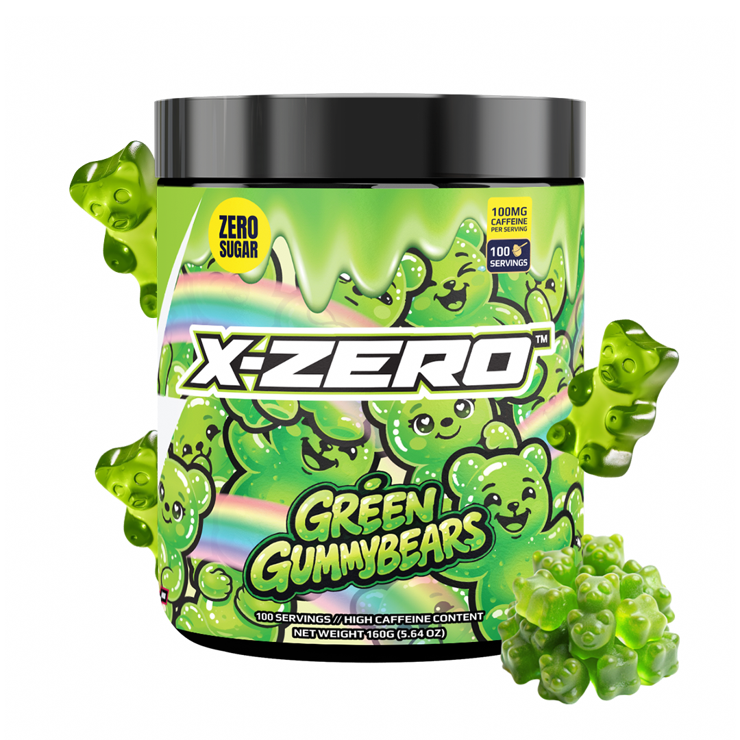 X-Zero Green Gummy Bears (160g / 100 Servings)