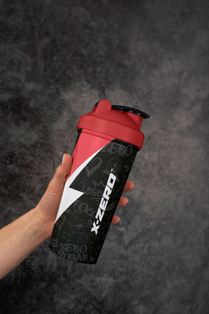 Mix Zero X-Zero Black & Red Shaker (500ml) – X-Zero Energy
