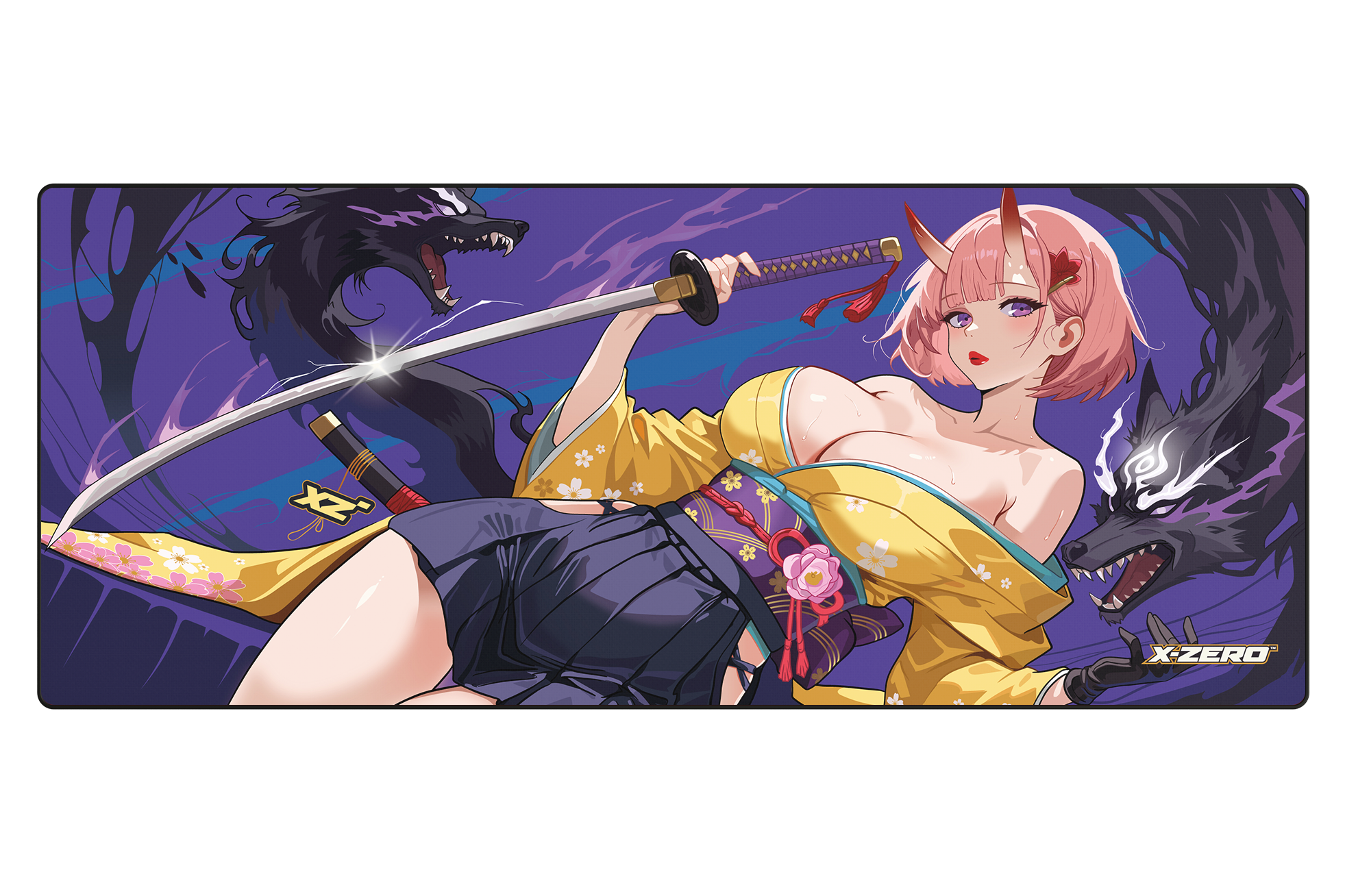 Waifu - Wolf mousepad (1100x450mm)